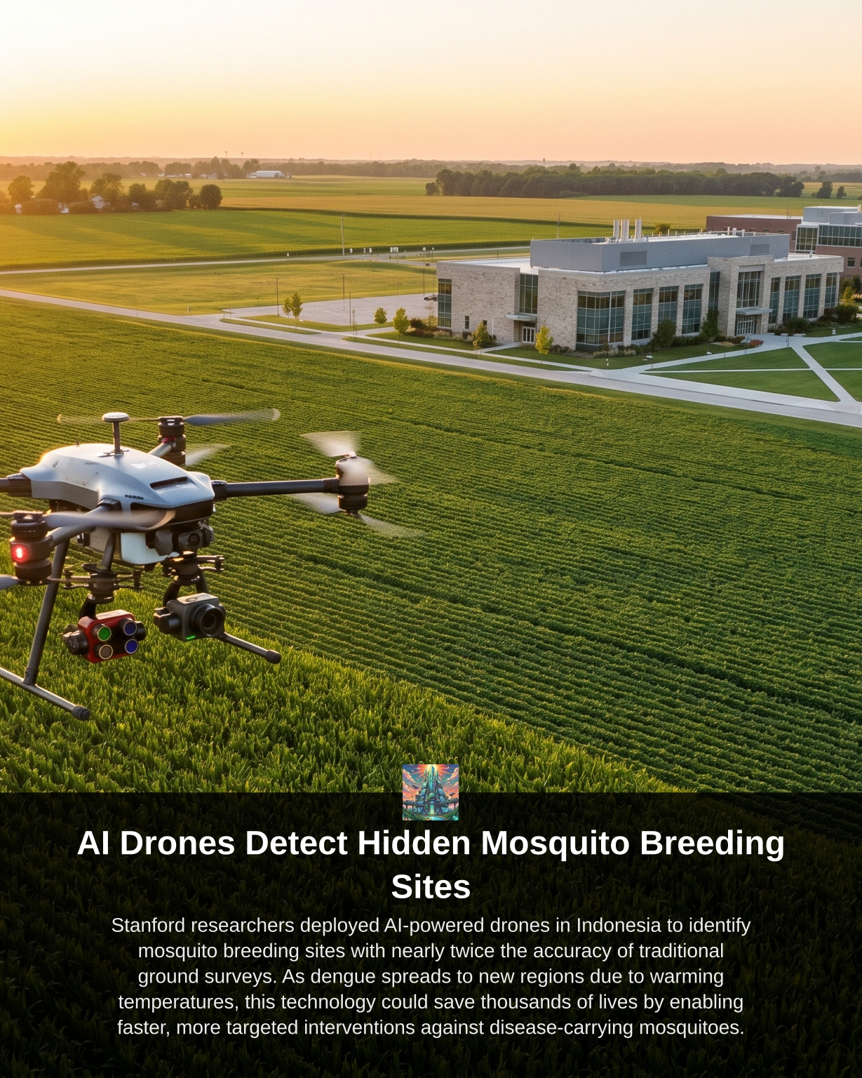 AI Drones Detect Hidden Mosquito Breeding Sites
